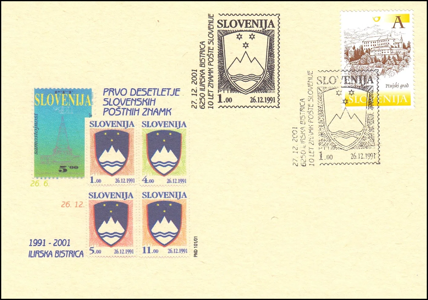 10 LET ZNAMK POŠTE SLOVENIJE